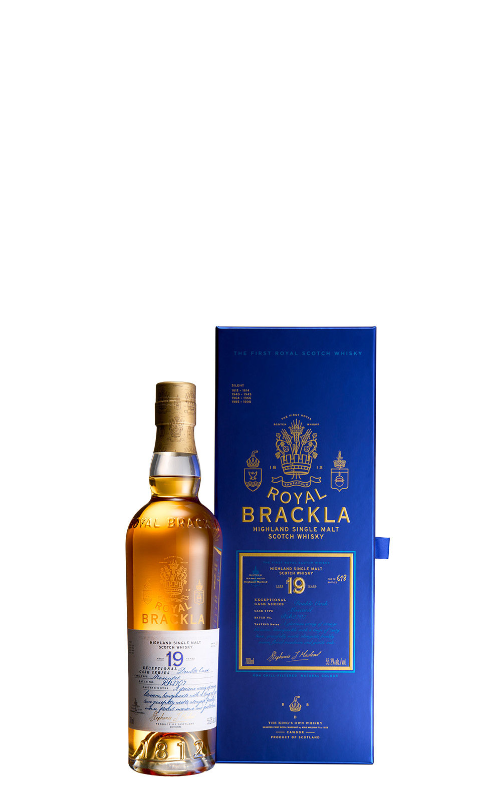 Royal Brackla Exceptional Cask Series Aged 19 Years Moscatel Cask Highland Single Malt Scotch Whisky 皇家柏克萊 傑出桶陳系列 19年麝香雪莉桶 高地單一麥芽蘇格蘭威士忌