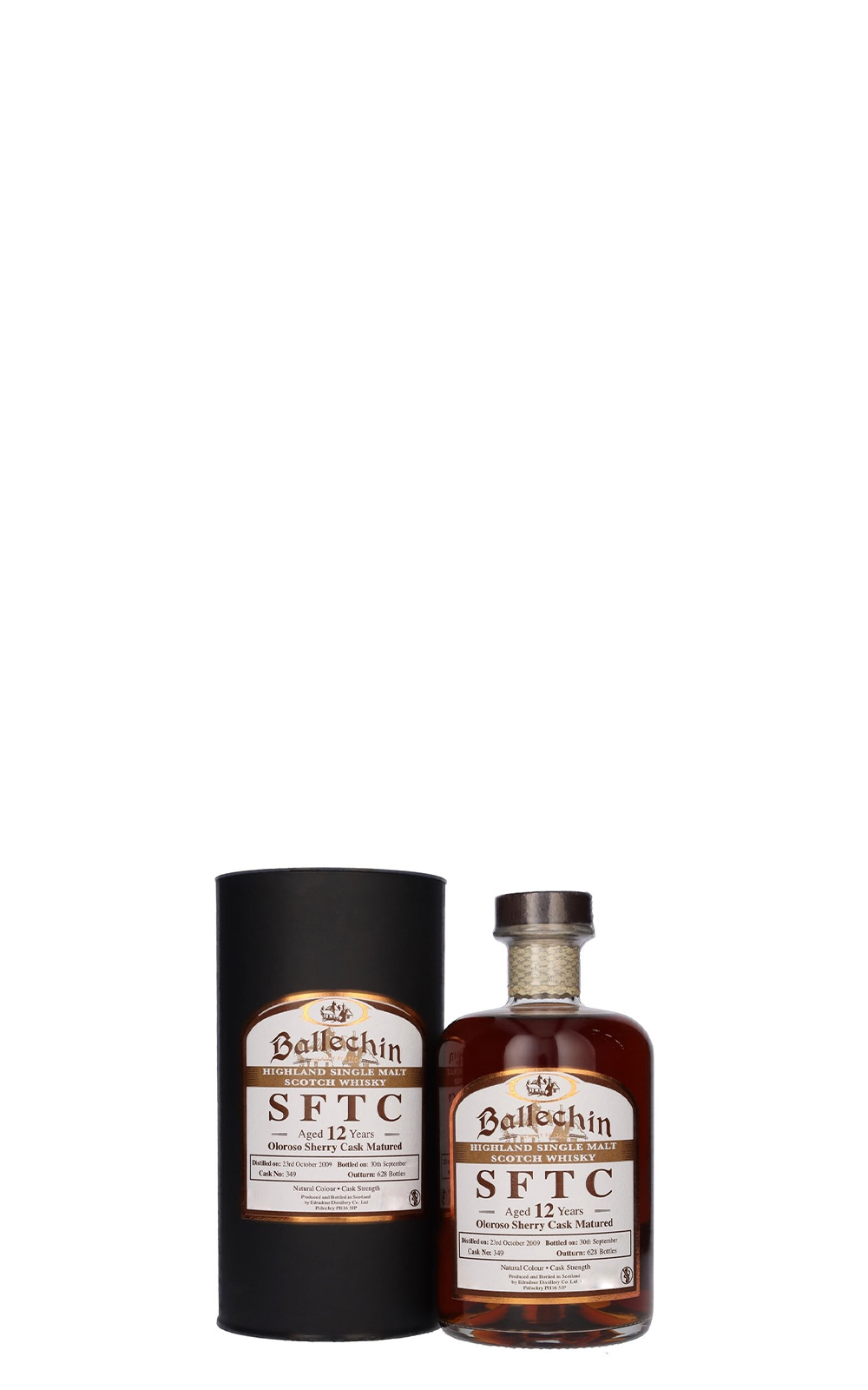 Edradour Distillery Ballechin SFTC Aged 12 Years Oloroso Sherry Cask 349 Highland Single Malt Scotch Whisky 艾德多爾蒸餾廠 巴拉罕 SFTC 12年Oloroso雪莉桶 349 高地單一麥芽蘇格蘭威士忌