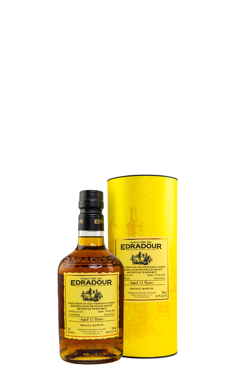 Edradour Distillery Aged 11 Years Sauternes Casks Highland Single Malt Scotch Whisky 艾德多爾蒸餾廠 11年 索甸甜酒桶 高地單一麥芽蘇格蘭威士忌