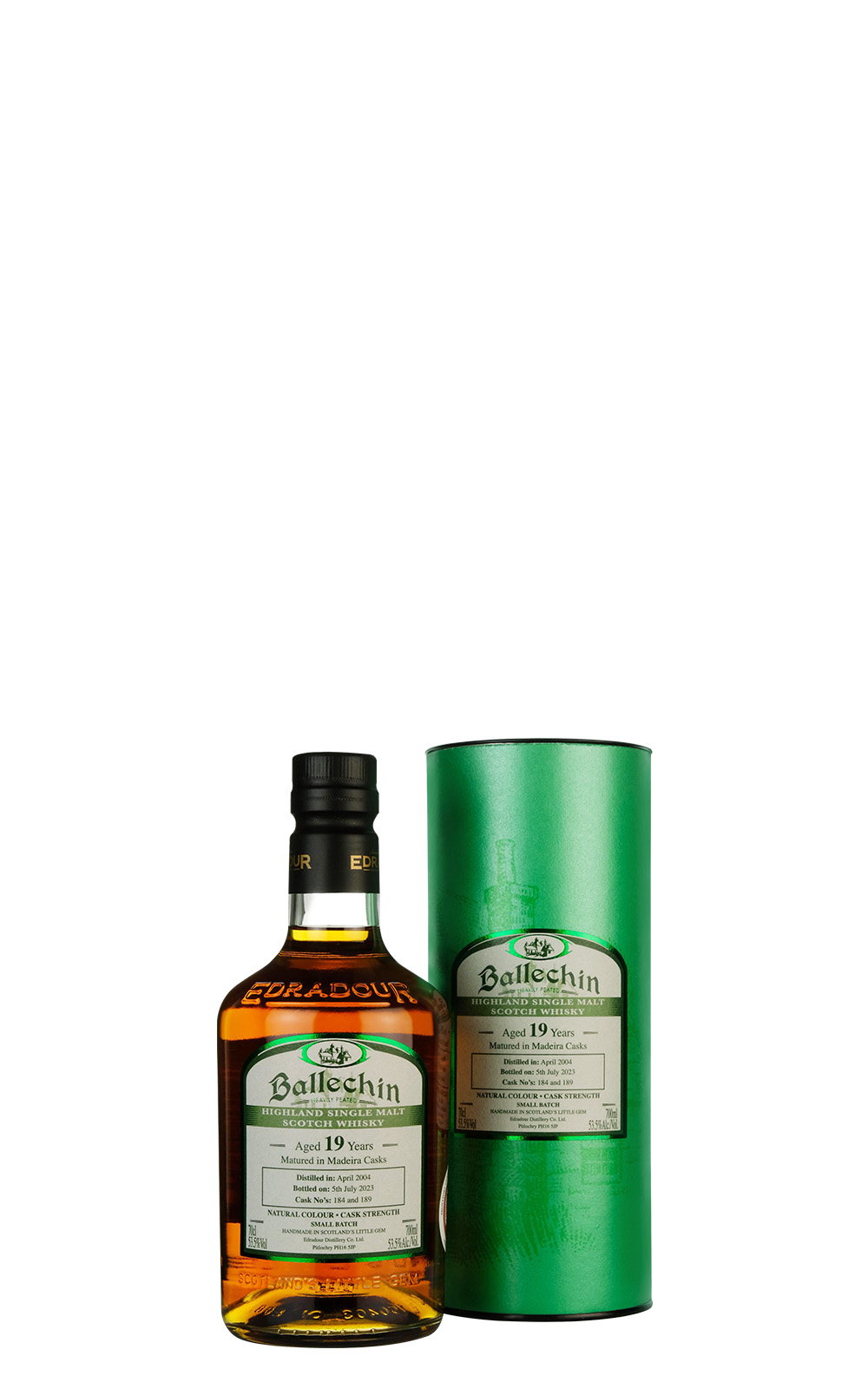 Edradour Distillery Ballechin Aged 19 Years Madeira Cask Highland Single Malt Scotch Whisky 艾德多爾蒸餾廠 巴拉罕 19年 馬德拉雪莉桶 高地單一麥芽蘇格蘭威士忌