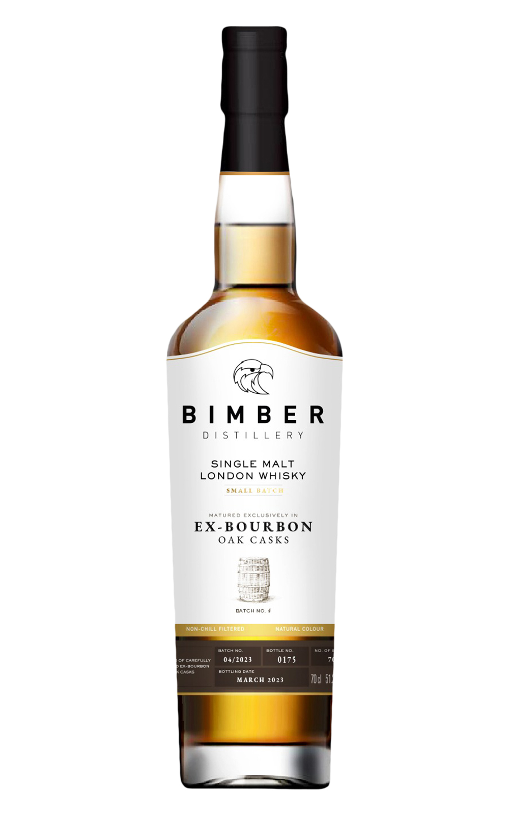 Bimber Distillery Ex Bourbon Batch 4 Single Malt London Whisky 賓堡蒸餾廠 小批次波本桶第4版 單一麥芽倫敦威士忌 2023台灣版