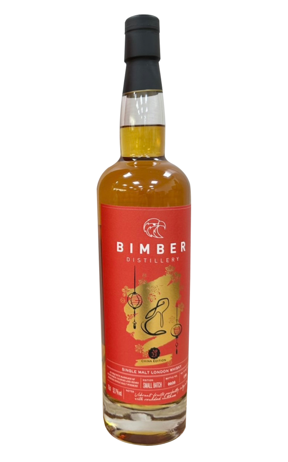Bimber Distillery Small Batch Single Malt London Whisky 2023 China Edition 賓堡蒸餾廠 小批次 單一麥芽倫敦威士忌 2023 中國版