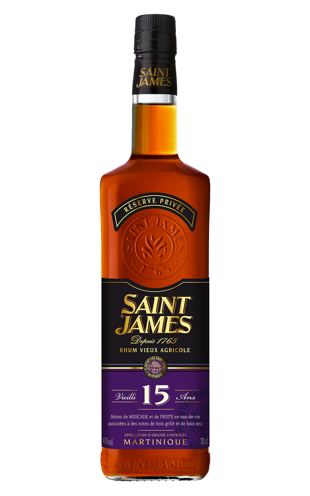 Saint James Rhum Vieux 15 Ans 聖詹姆士酒廠 法式A O C 15年蘭姆酒