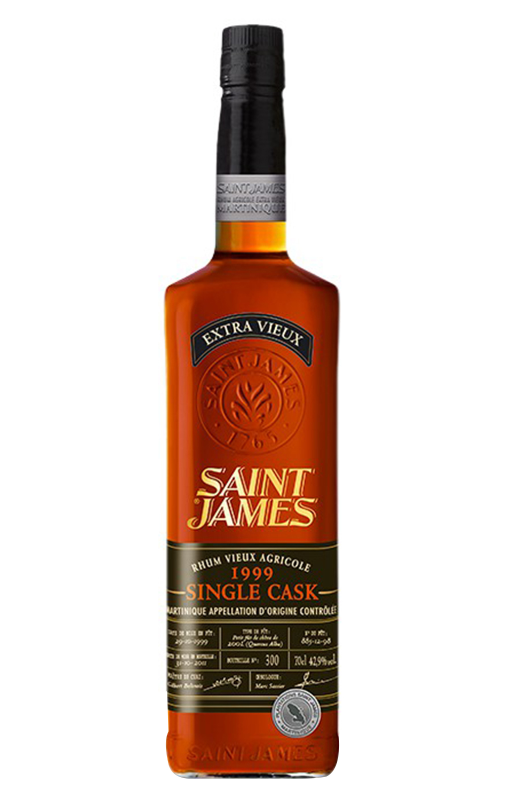 Saint James 1999 Single Cask 23 Years Old Rhum Vieux Agricole 聖詹姆士酒廠 1999單桶 23年蘭姆酒