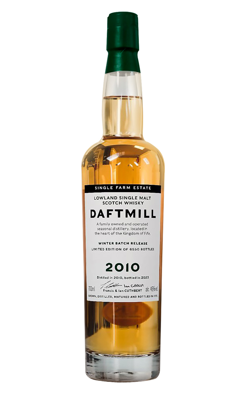 Daftmill 2010 Winter Batch Release Lowland Single Malt Scotch Whisky 德夫磨坊 冬季小批量 12年單一麥芽蘇格蘭威士忌