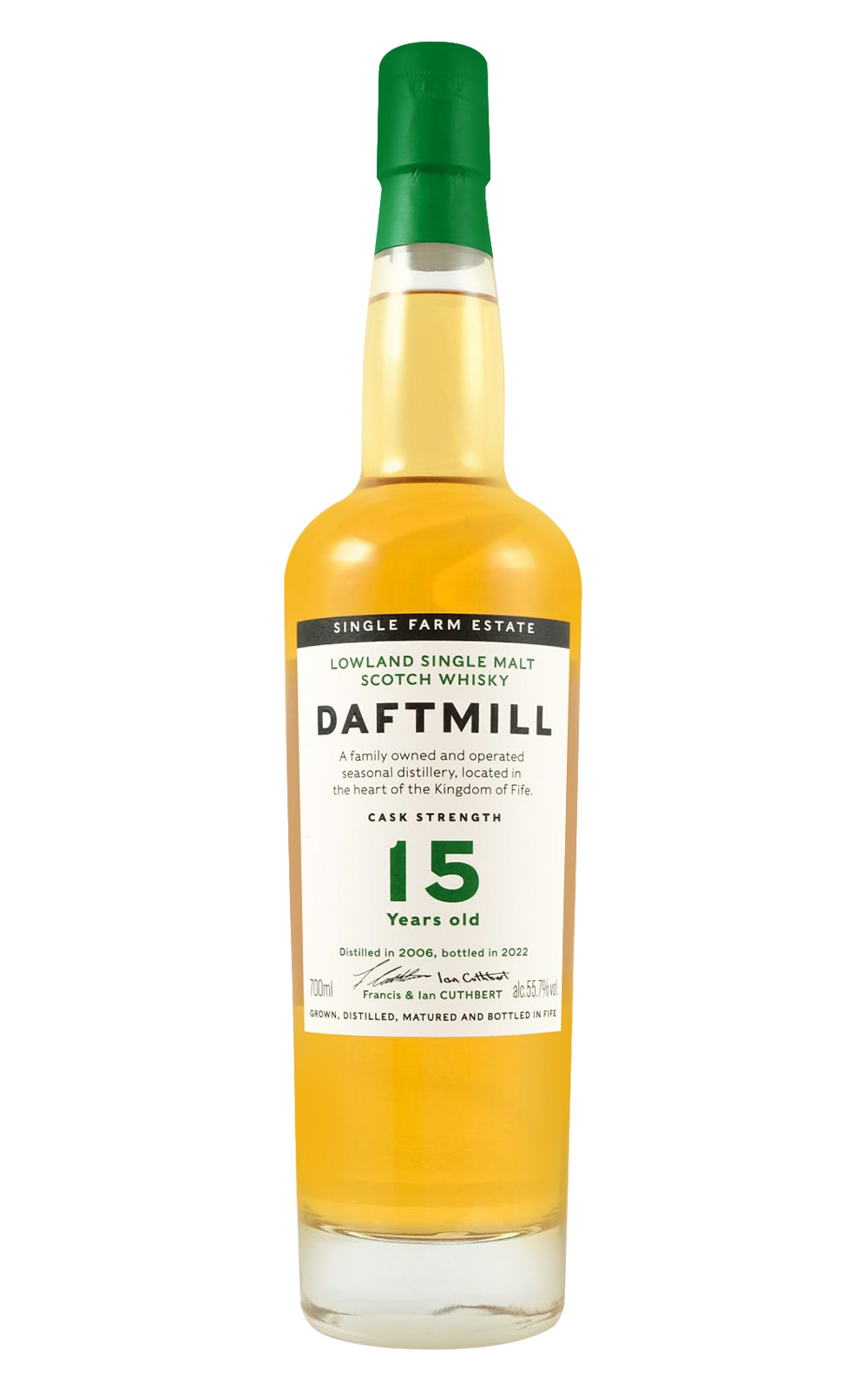Daftmill 15 Years Old Cask Strength Lowland Single Malt Scotch Whisky 德夫磨坊 15年原桶強度單一麥芽蘇格蘭威士忌 2006特製版