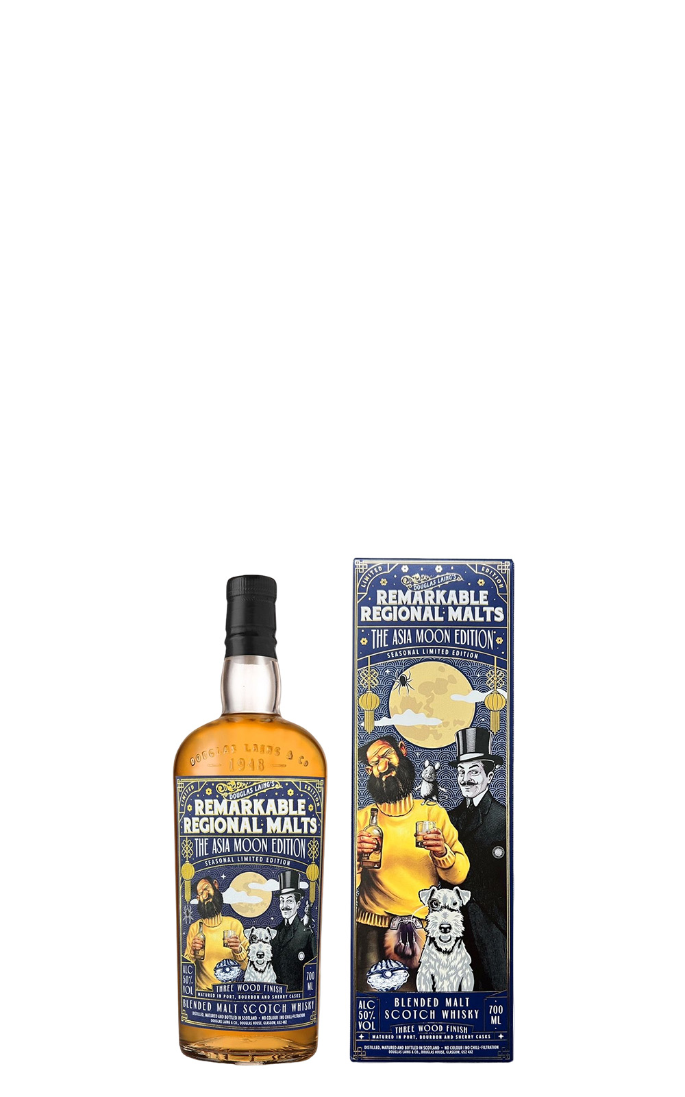 Douglas Laing Co Remarkable Regional Malts The Asia Moon Edition Blended Malt Scotch Whisky 道格拉斯 蘭恩獨立裝瓶廠 產區威士忌系列 亞洲月亮限定版 調和蘇格蘭威士忌