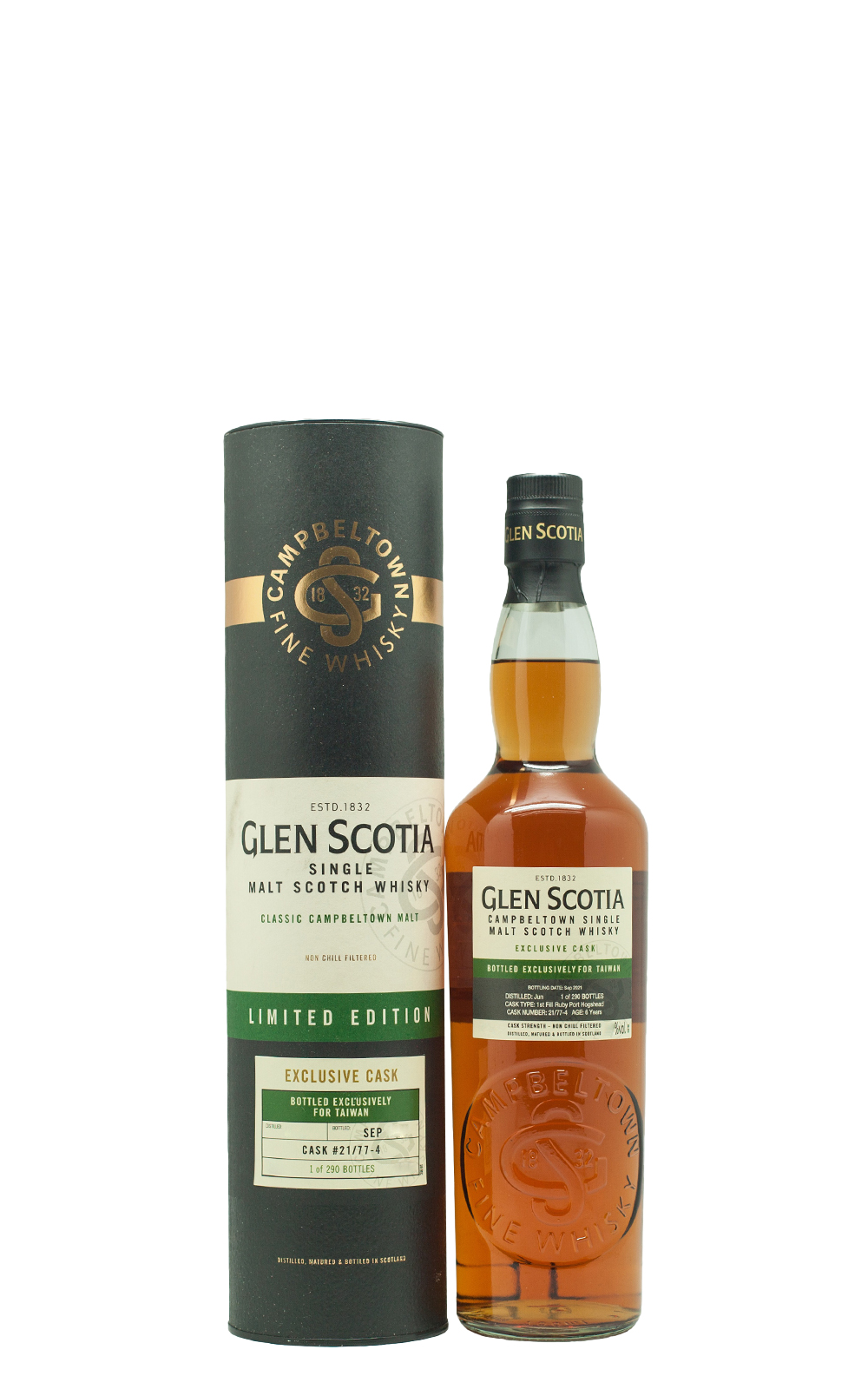 Glen Scotia 2015 21 77 4 Cask Strength Campbeltown Single Malt Scotch Whisky 格蘭帝蒸餾廠 2015 21 77 4 原桶強度 坎貝爾鎮 單一麥芽蘇格蘭威士忌