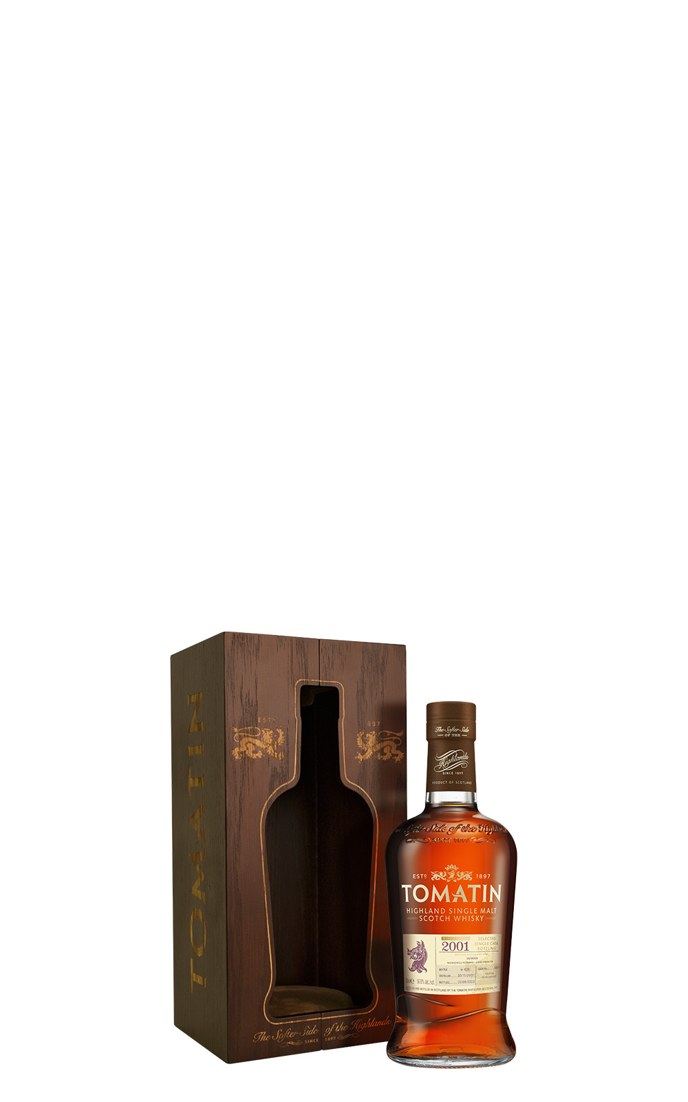 Tomatin Distillery 2001 Single Cask Bottling 34871 Cask Stregth Single Malt Scotch Whisky 湯瑪町酒廠 2001年 單桶原酒 桶號 34871 單一麥芽蘇格蘭威士忌