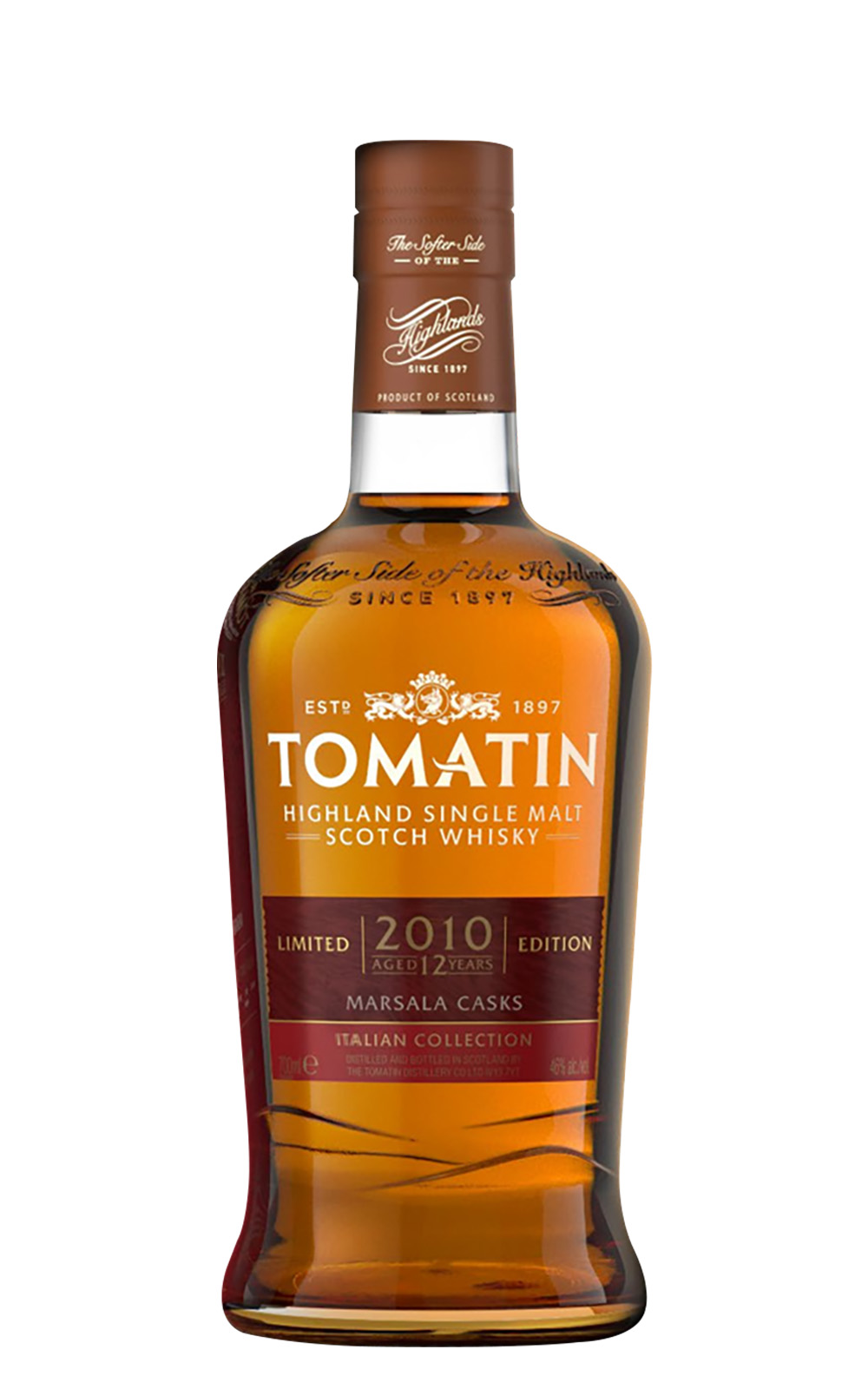 Tomatin Distillery Italian Collection 2010 Marsala Casks Highland Single Malt Scotch Whisky 湯瑪町酒廠 義式風情系列 2010年馬薩拉桶 高地單一麥芽蘇格蘭威士忌
