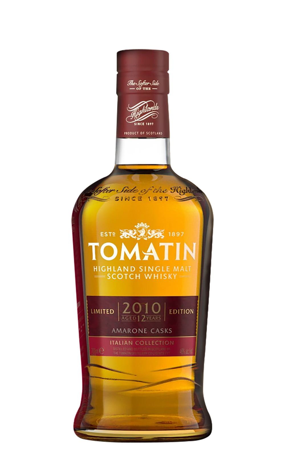 Tomatin Distillery Italian Collection 2010 Amarone Casks Highland Single Malt Scotch Whisky 湯瑪町酒廠 義式風情系列 2010年阿瑪羅內桶 高地單一麥芽蘇格蘭威士忌