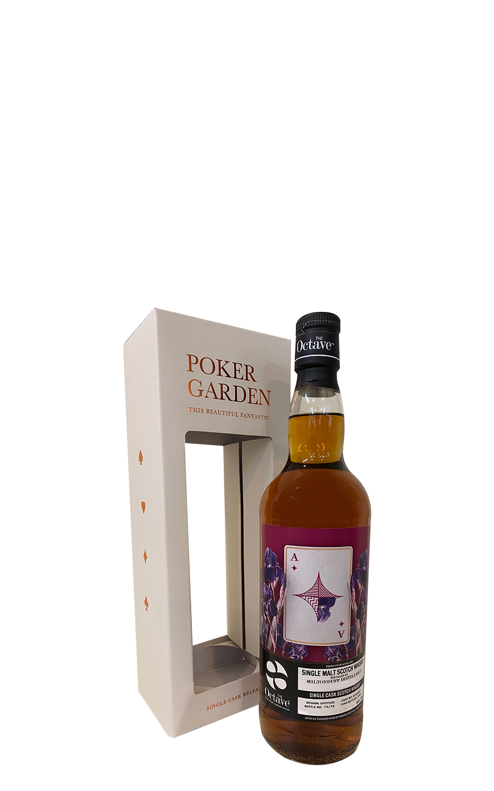 Duncan Taylor Scotch Whisky Octave Poker Gardon Miltonduff 2008 Single Cask Single Malt Scotch Whisky 鄧肯 泰勒威士忌 歐提夫桶撲克花園系列 米爾頓道夫2008 單桶 單一麥芽蘇格蘭威士忌