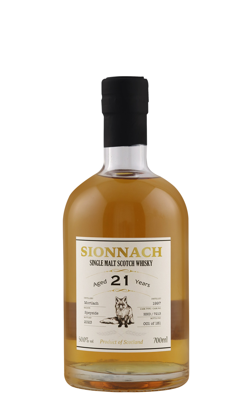 Sionnach Mortlach 1997 Aged 21 Years Speyside Single Malt Scotch Whisky 紅狐原酒系列 慕赫 1997 21年 斯佩賽單一麥芽蘇格蘭威士忌