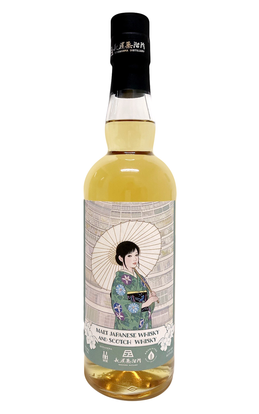 Nagahama Distillery Shinanoya X長濱蒸餾所X Aqua Vitae Malt Japanese Whisky and Scotch Whisky 長濱蒸餾所 信濃屋X長濱蒸餾所X生命之泉 日本麥芽威士忌 蘇格蘭威士忌