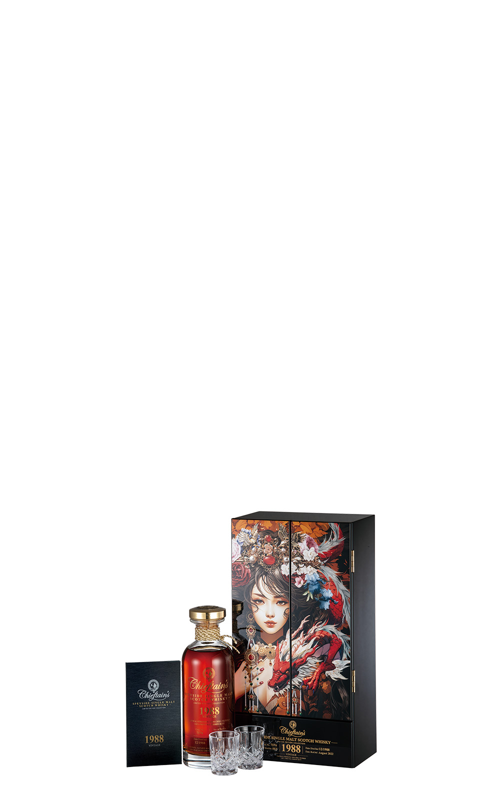 Chieftain s Limited Edition Collection Vintage 1988 Speyside Single Malt Scotch Whisky Gift Box 老酋長 1988 龍鳳呈祥 斯佩賽 單一麥芽蘇格蘭威士忌 禮盒
