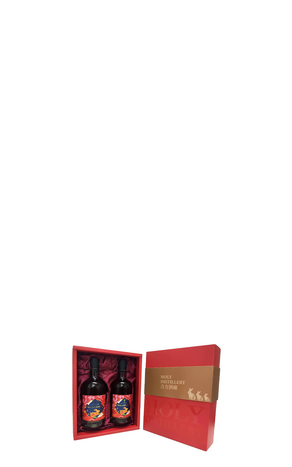Holy Distillery Hallelujah Bourbon Barrel Aged Oolong Tea Umeshu 2 Bottle Gift Set 2023 New Year Edition 合力酒廠 哈雷路亞系列 波本桶陳年 烏龍梅酒雙瓶組 錢兔似錦禮盒版