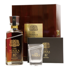 NIKKA Whisky-"The Nikka" Premium 40 Years Old Blended Whisky Gift Box (With A Whisky Glass)