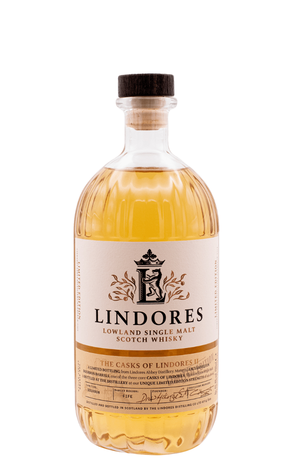 Lindores Abbey Distillery The Casks of Lindores II Bourbon Cask Lowland Single Malt Scotch Whisky 林多修道院蒸餾廠 嚴選系列II 波本桶 低地單一麥芽蘇格蘭威士忌