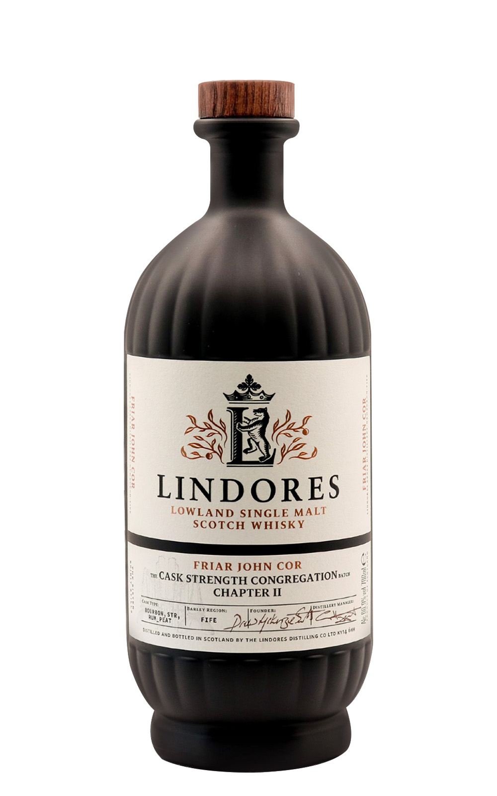 Lindores Abbey Distillery Friar John Cor Cask Strength Congregation Chapter II – Lowland Single Malt Scotch Whisky 林多修道院蒸餾廠 約翰柯爾 第二章 單一麥芽蘇格蘭威士忌 限量黑瓶