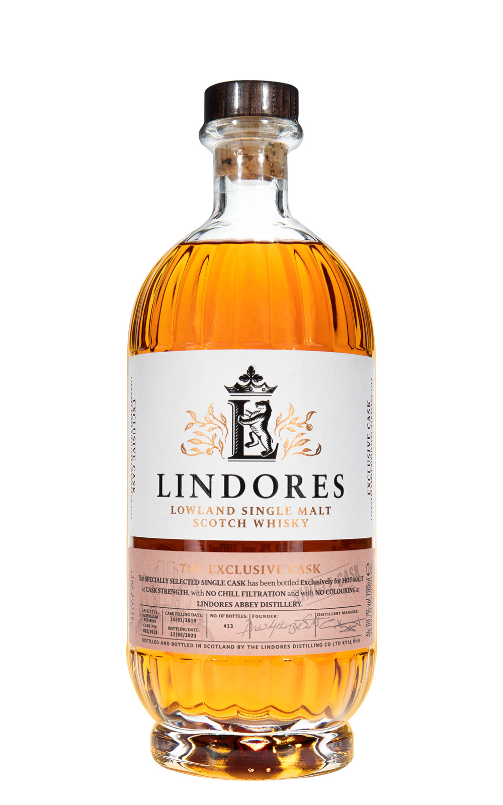 Lindores Abbey Distillery Australian Red Wine Exclusive Cask Lowland Single Malt Scotch Whisky 林多修道院蒸餾廠 限定澳洲紅酒單桶 低地單一麥芽蘇格蘭威士忌