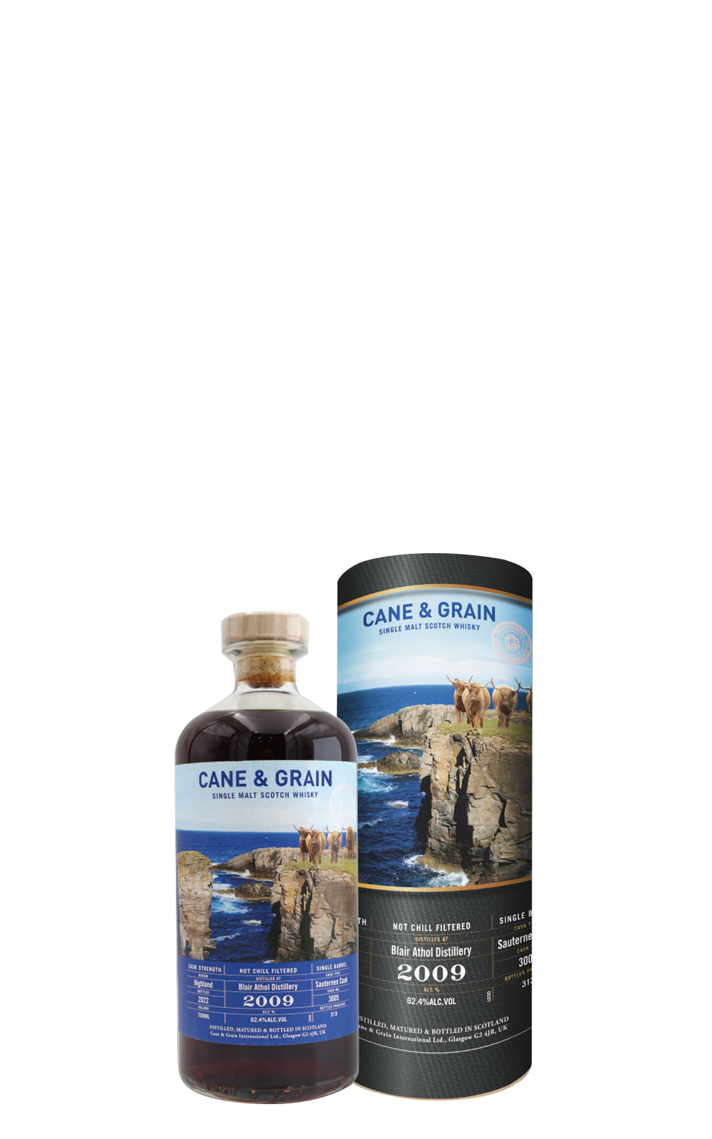 Cane Grain Blair Athol 2009 3005 Single Cask Single Malt Scotch Whisky Natural Cask Strength 麥凱利獨立裝瓶廠 布萊爾阿蘇 2009 單一桶 3005 單一麥芽威士忌原酒