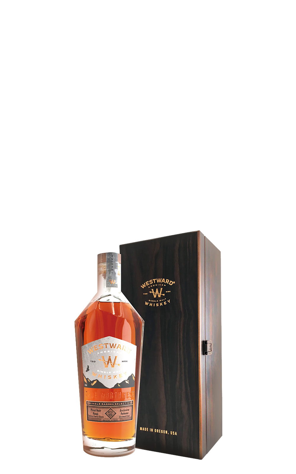 Westward Whiskey Single Barrel Selection Dobbes Family Estate Pinot Noir Rose Cask American Single Malt Whiskey 威蓋堡威士忌 單桶原酒系列 黑皮諾粉紅酒桶 單一麥芽美國威士忌