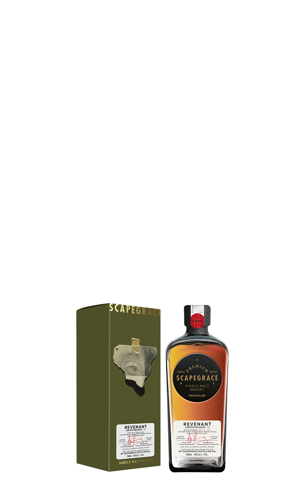Scapegrace Distillery Limited Release lll Revenant Single Malt New Zealand Whisky 史凱普酒廠 限量釋出系列之三 亡魂 單一麥芽紐西蘭威士忌