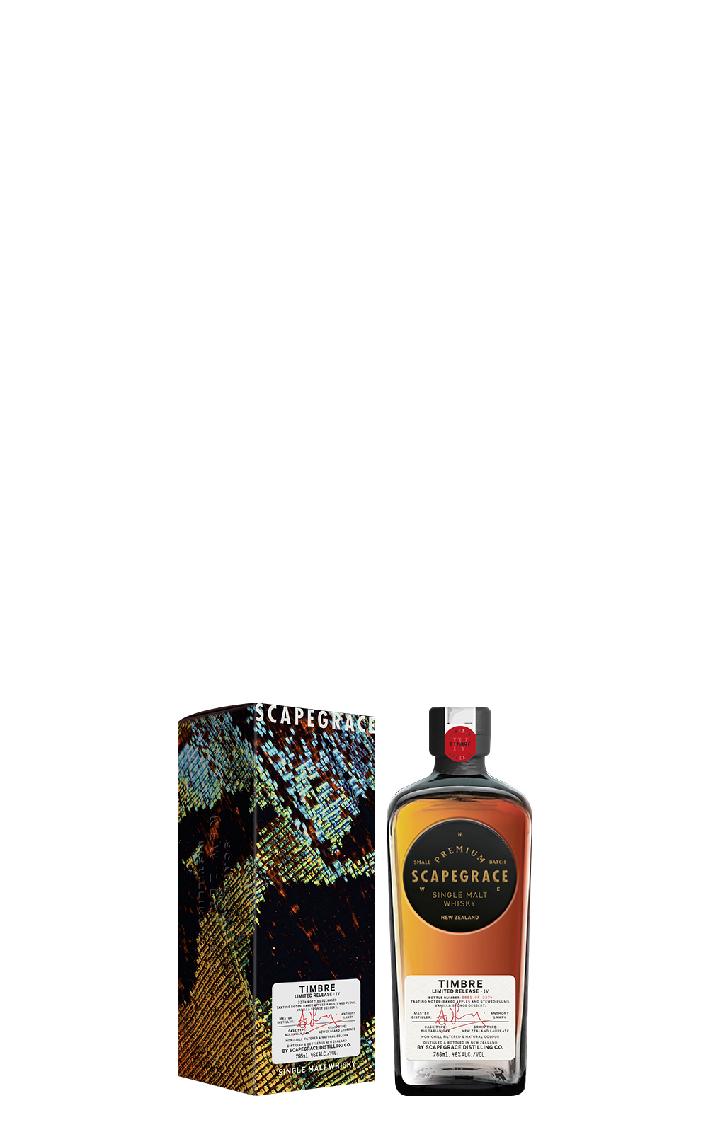 Scapegrace Distillery Limited Release IV Timbre Single Malt New Zealand Whisky 史凱普酒廠 限量釋出系列之四 卓越 單一麥芽紐西蘭威士忌