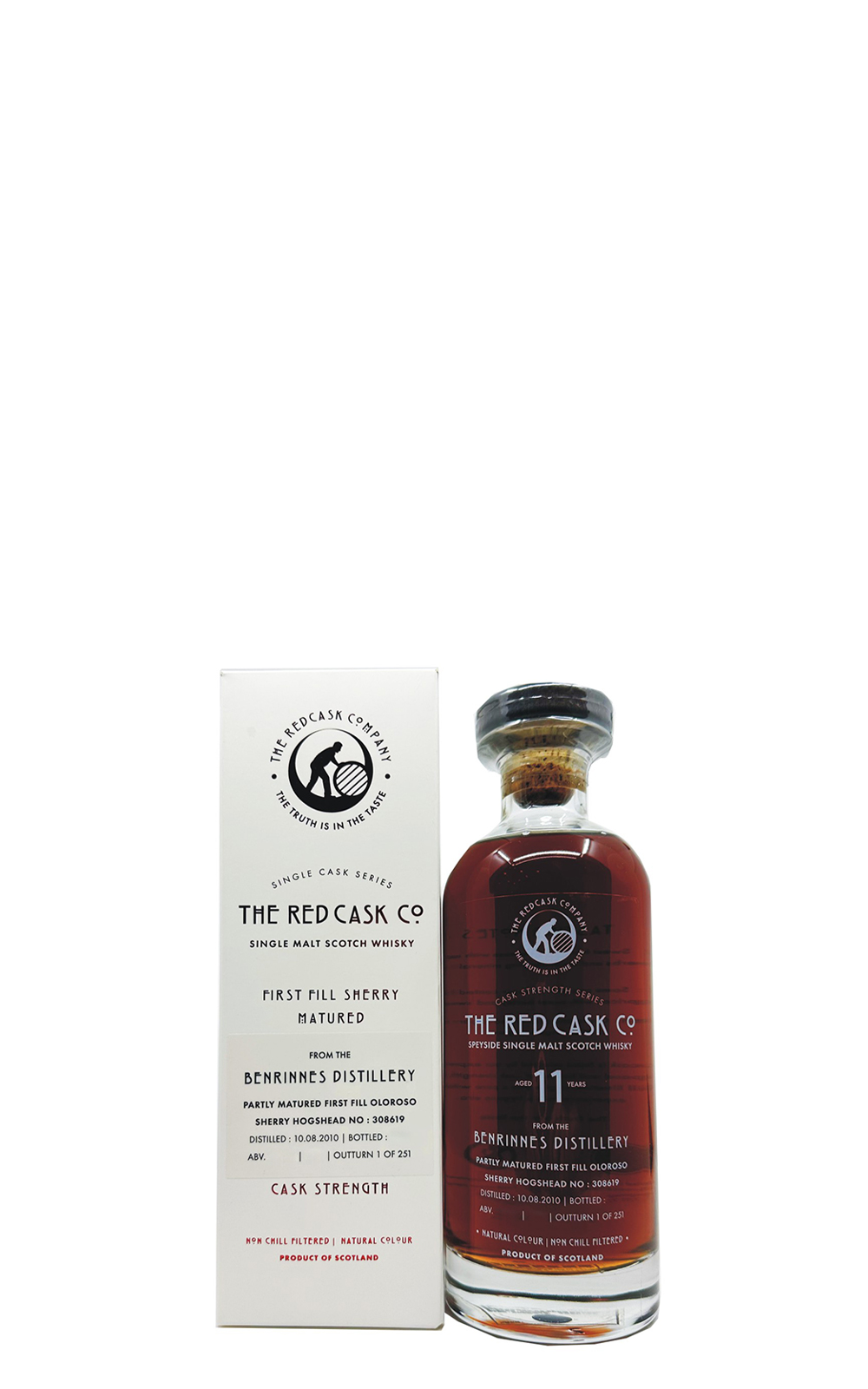 Global Whisky Limited Red Cask Co Benrinnes Sherry Matured 308619 Aged 11 Years Single Malt Scotch Whisky 環球獨立裝瓶廠 紅桶系列 本利林 雪莉桶 308619 11年單一麥芽蘇格蘭威士忌