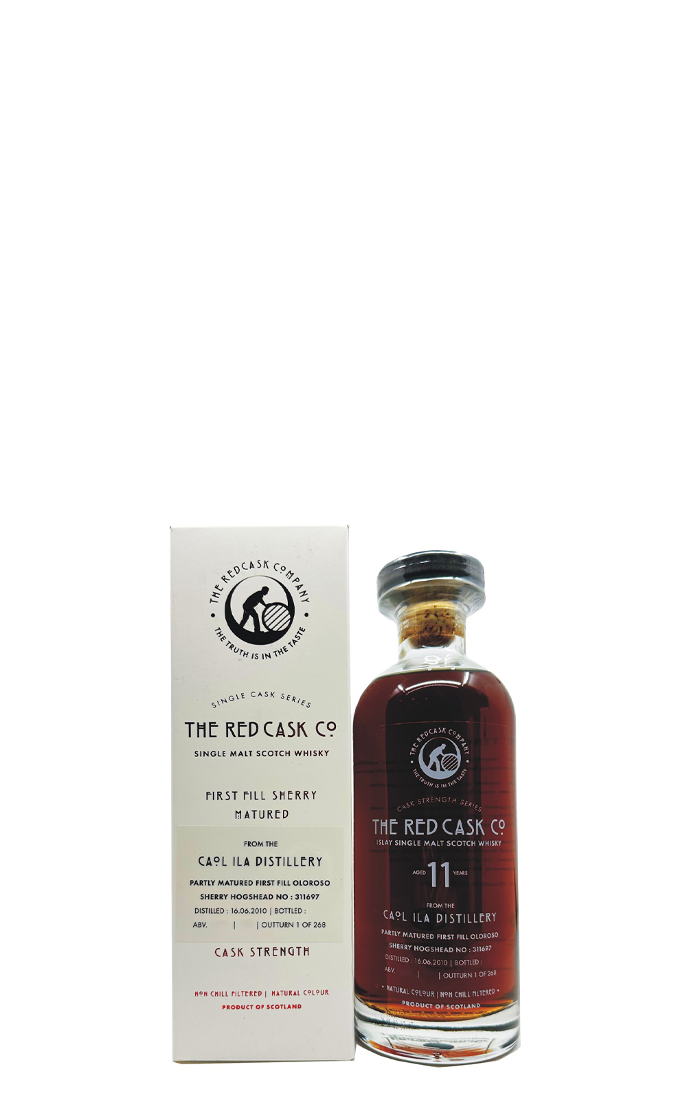 Global Whisky Limited Red Cask Co Caol Ila Sherry Matured 311697 Aged 11 Years Single Malt Scotch Whisky 環球獨立裝瓶廠 紅桶系列 卡爾里拉 雪莉桶 311697 11年單一麥芽蘇格蘭威士忌