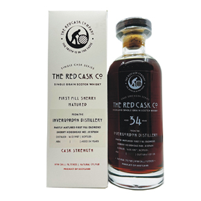 Global Whisky Limited-Red Cask Co. "Invergordon Sherry Matured #8107654" Aged 34 Years Single Grain 