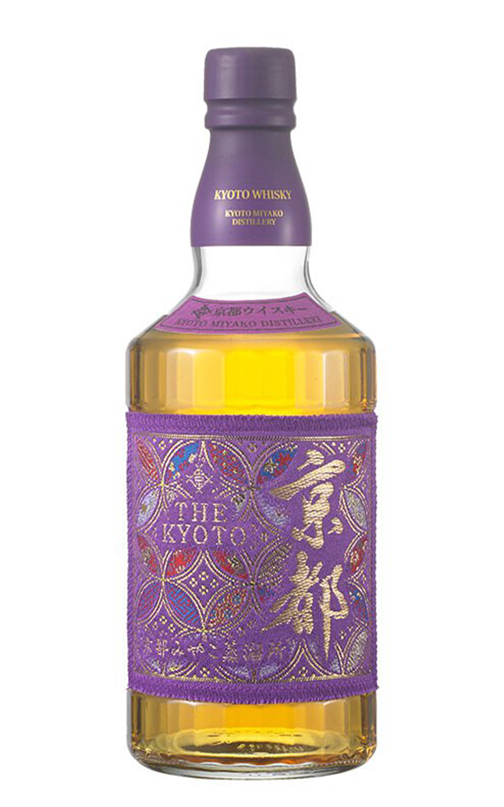 Kyoto Miyako Distillery 西陣織ラベル 紫帯 京都ウイスキー 京都蒸餾 西陣織 紫帶 京都威士忌