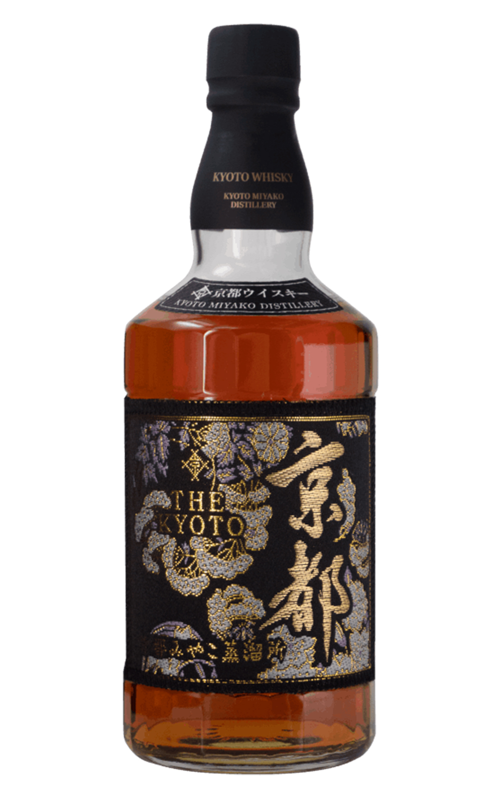 Kyoto Miyako Distillery 西陣織ラベル 黒帯 京都ウイスキー 京都蒸餾 西陣織 黑帶 京都威士忌