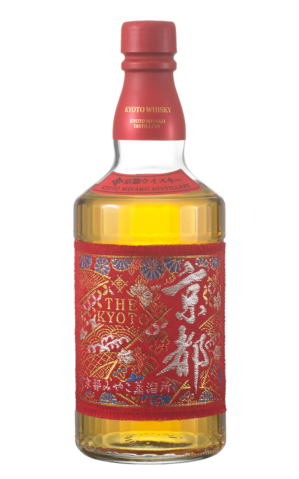 Kyoto Miyako Distillery 西陣織ラベル 赤帯 京都ウイスキー 京都蒸餾 西陣織 赤帶 京都威士忌
