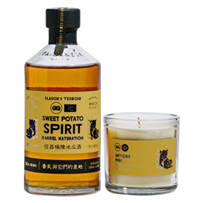台灣自酒-「恆器製酒」桶陳地瓜酒+「Eye Candle」香氛蠟燭禮盒