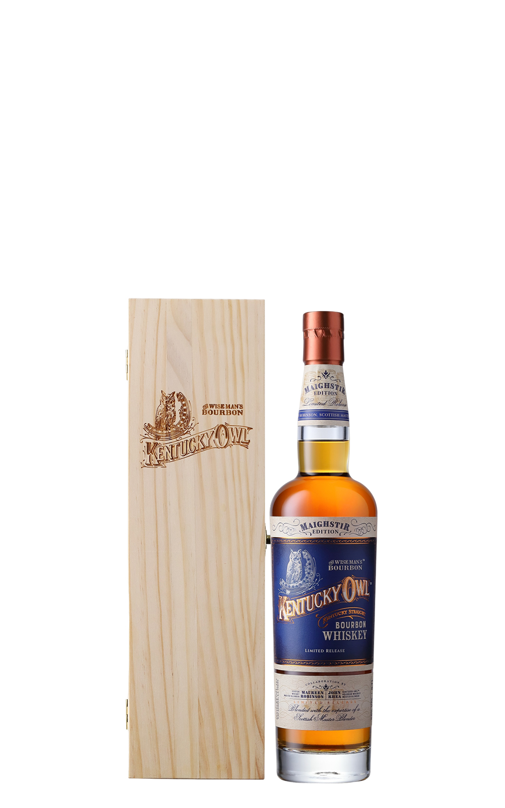 Kentucky Owl Maighstir Edition Straight Bourbon Whiskey With Wooden Case 肯塔基貓頭鷹 蘇格蘭大師 純波本威士忌 附木盒