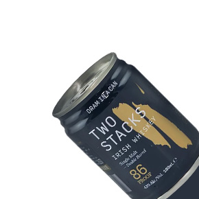Two Stacks Irish Whiskey-Double Barrel Single Malt Irish Whiskey (Dram in a Can)
