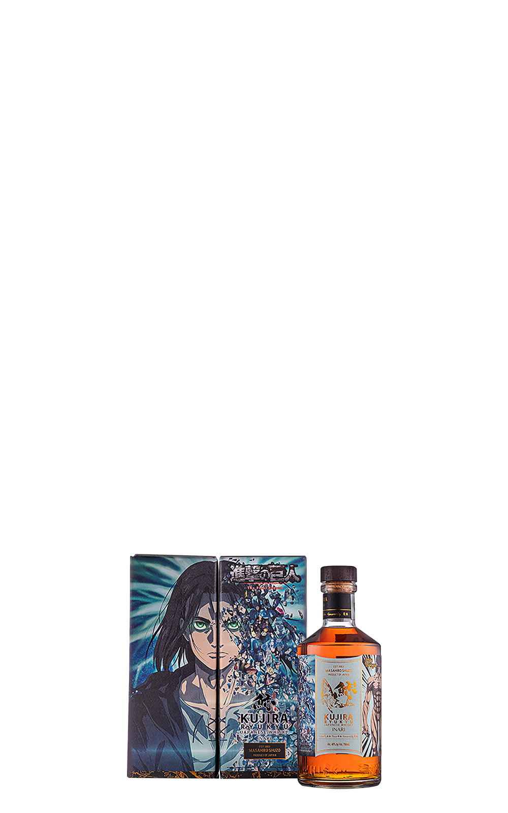 Kujira Whisky 進撃の巨人 X INARI Ryukyu Japanese Whisky 10th Anniversary Edition 鯨琉球威士忌 進撃的巨人 X 稻荷神 琉球威士忌 聯名10週年紀念酒