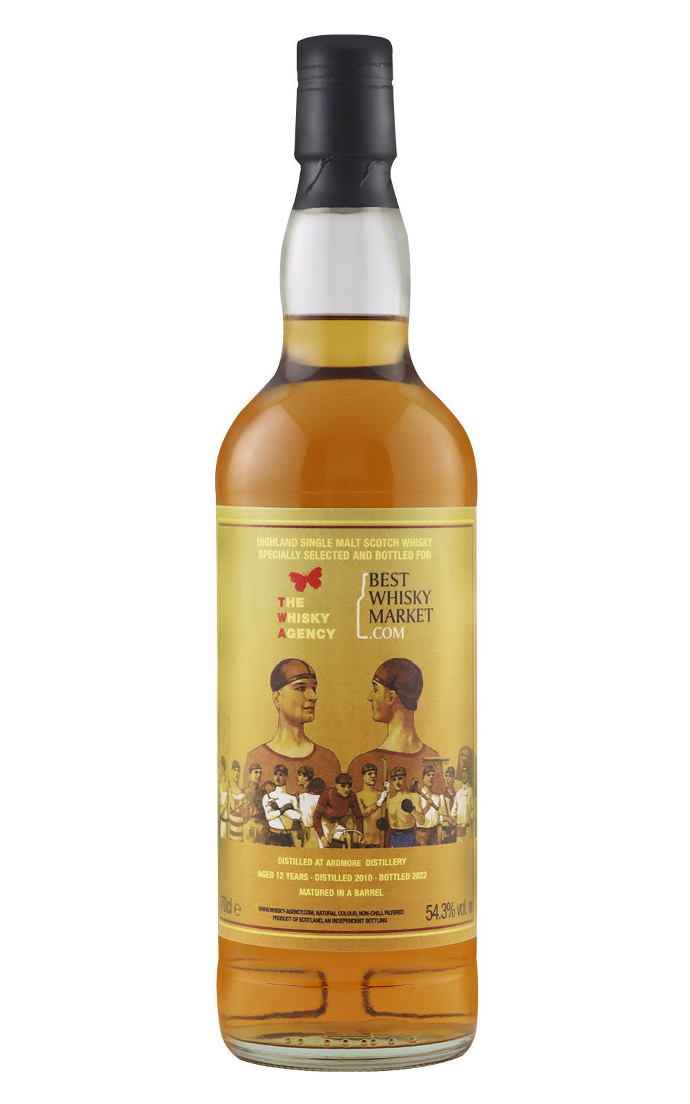 The Whisky Agency Ardmore 2010 Aged 12 Years Highland Single Malt Scotch Whisky 威士忌機構 奧德摩爾 2010 12年高地單一麥芽蘇格蘭威士忌