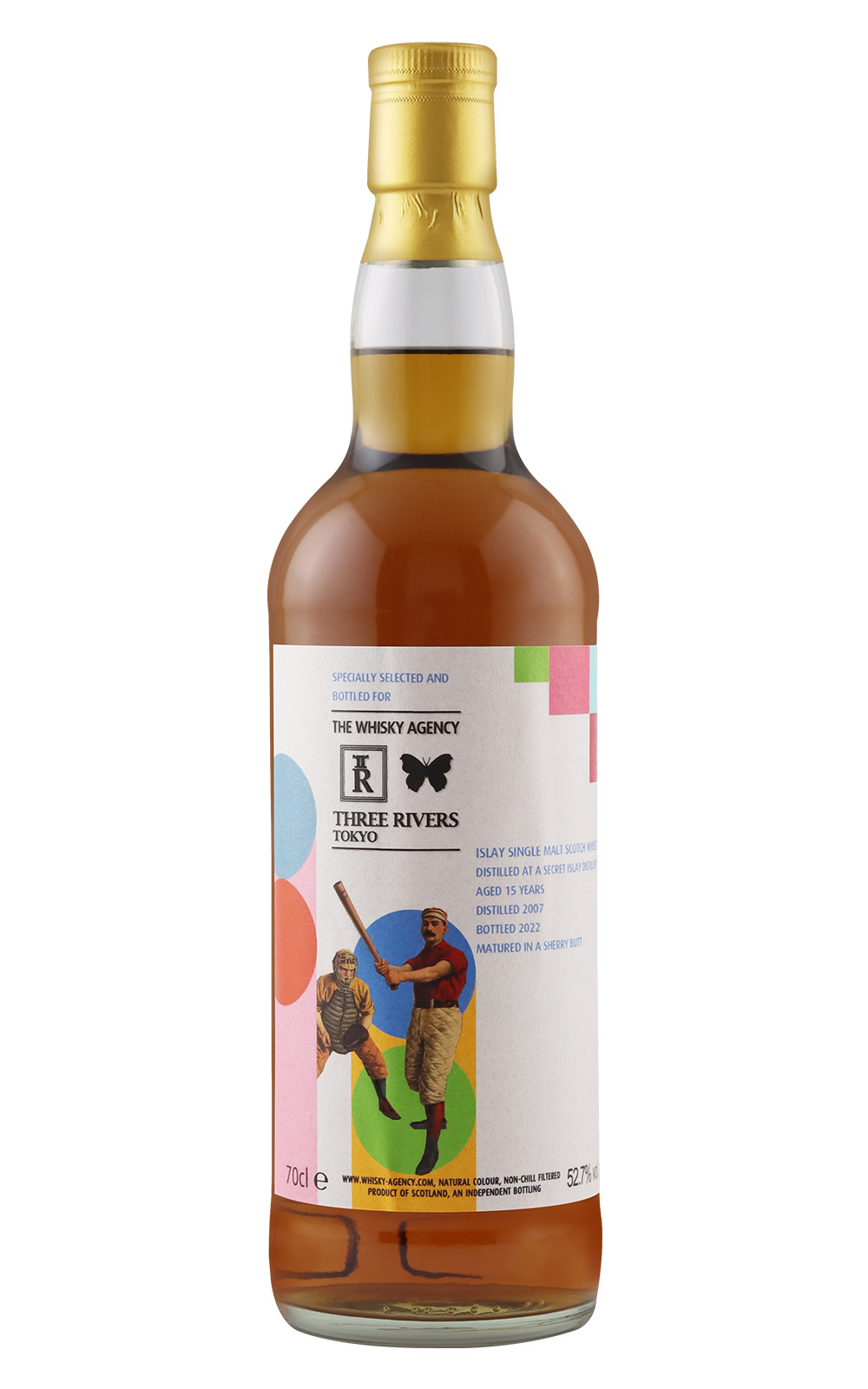 The Whisky Agency Secret Islay 2007 Aged 15 Years Islay Single Malt Scotch Whisky 威士忌機構 神秘艾雷 2007 15年艾雷島單一麥芽蘇格蘭威士忌