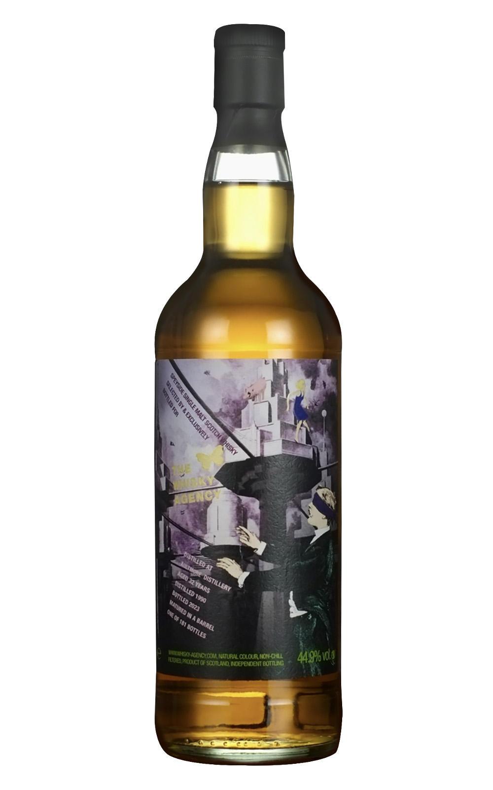 The Whisky Agency Aultmore 1990 Aged 32 Years Speyside Single Malt Scotch Whisky 威士忌機構 雅墨 1990 32年 斯佩賽單一麥芽蘇格蘭威士忌