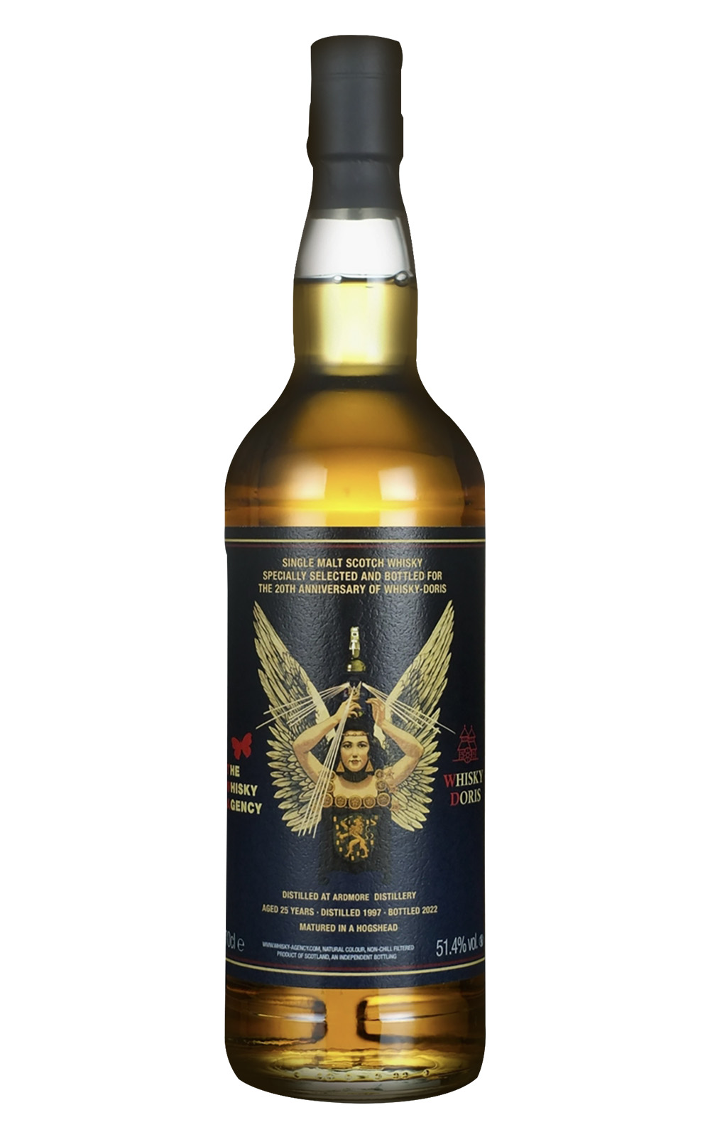 The Whisky Agency Ardmore 1997 Aged 25 Years Single Malt Scotch Whisky 威士忌機構 奧德摩爾 1997 25年單一麥芽蘇格蘭威士忌