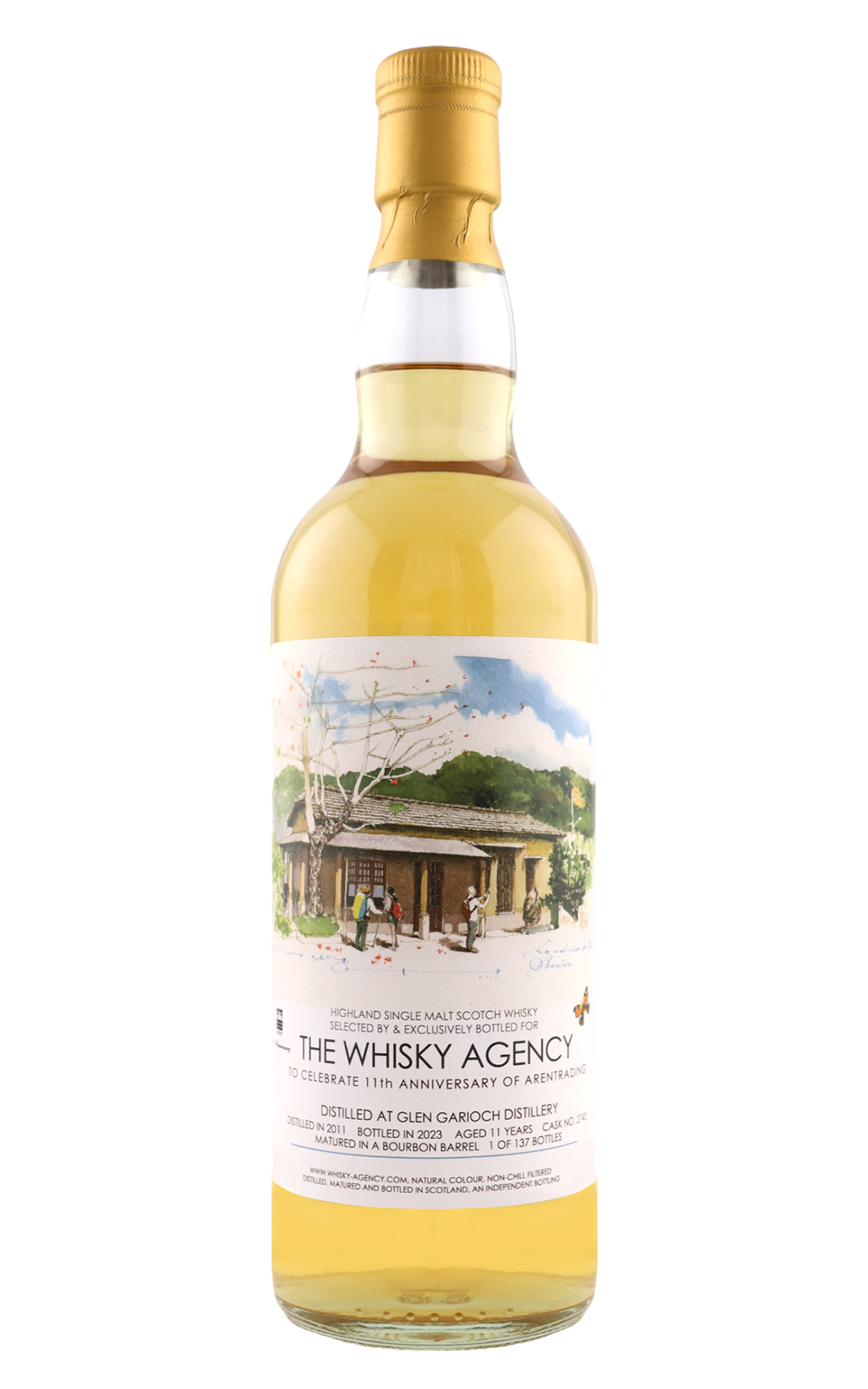 The Whisky Agency Glen Garioch 2011 Aged 11 Years Highland Single Malt Scotch Whisky 威士忌機構 格蘭蓋瑞 2011 11年 高地單一麥芽蘇格蘭威士忌