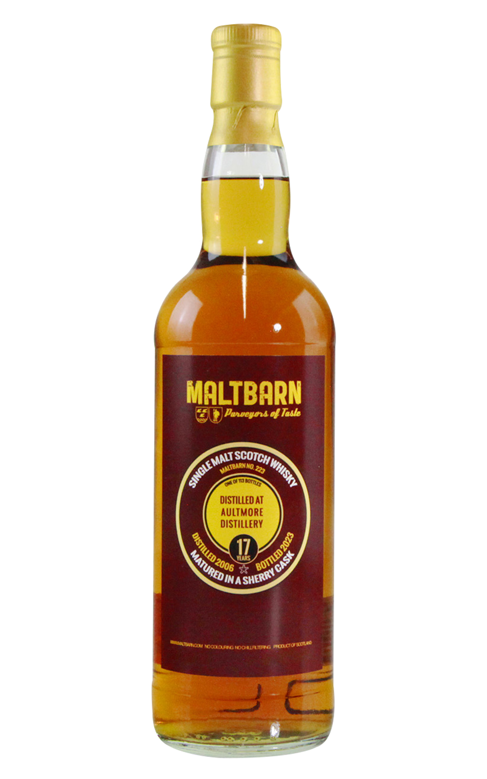 Maltbarn No 223 Aultmore 2006 17 Years Single Malt Scotch Whisky 麥芽穀倉 No 223 雅墨 2006 17年單一麥芽蘇格蘭威士忌