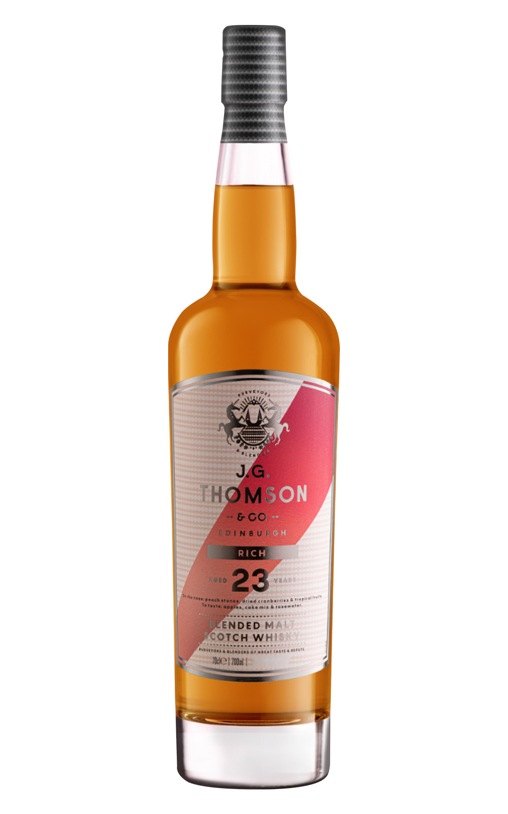 J G Thomson Co Rich Aged 23 Years Blended Malt Scotch Whisky J G 湯姆森威士忌 豐 23年 調和麥芽蘇格蘭威士忌