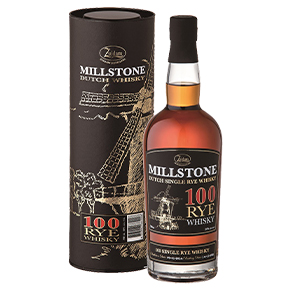 Zuidam Distillers-Millstone "100 Rye" Single Rye Dutch Whisky