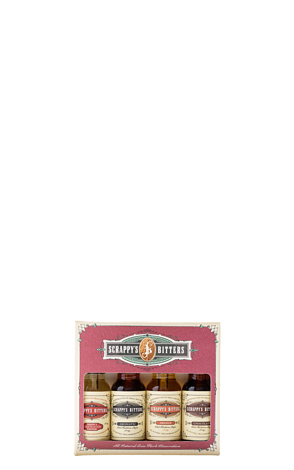 Scrappy s Bitters The Essentials Mini Set Firewater Aromatic Orange Chocolate 史卡比苦精 基本迷你組 火酊 原味 柑橘 巧克力