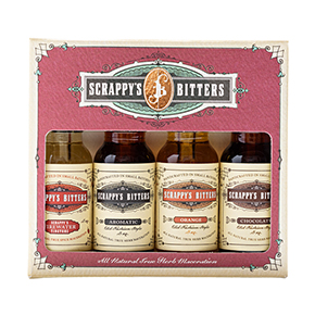 Scrappy's Bitters-The Essentials Mini Set (Firewater, Aromatic, Orange, Chocolate)