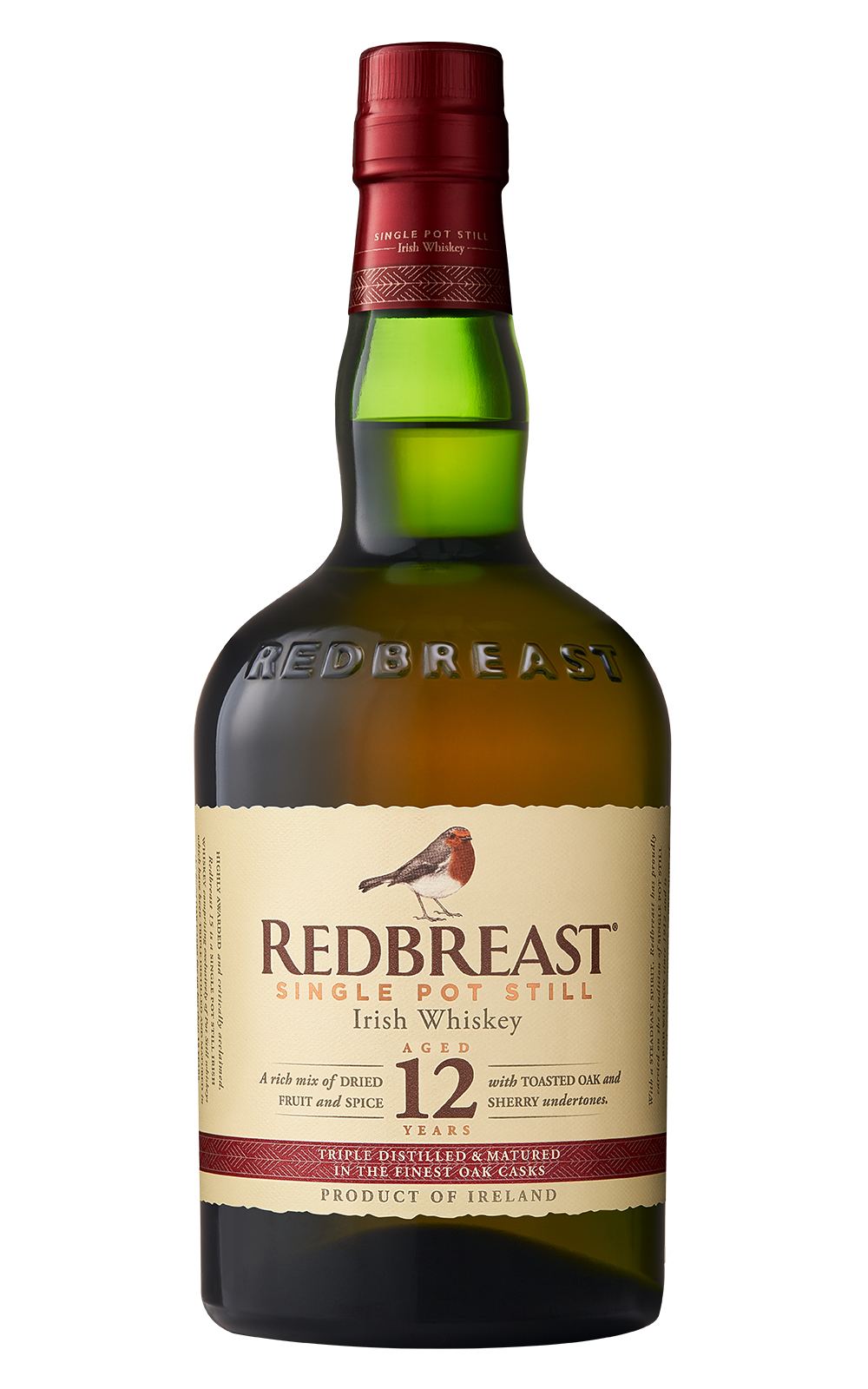 Redbreast Aged 12 Years Single Pot Still Irish Whiskey 紅馥知更鳥 12年 單一壺式蒸餾器 愛爾蘭威士忌