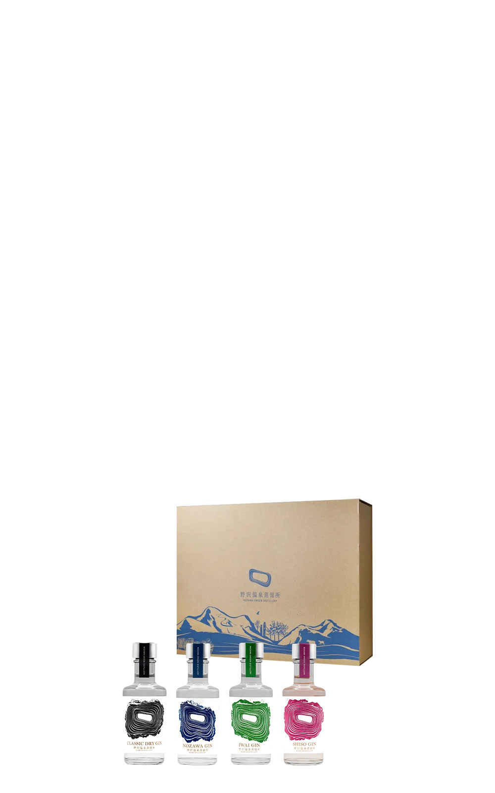 Nozawa Onsen Distillery Tasting Package Gin 200ml 4 野澤溫泉蒸餾所 工藝琴酒品酩套組 200ml 4